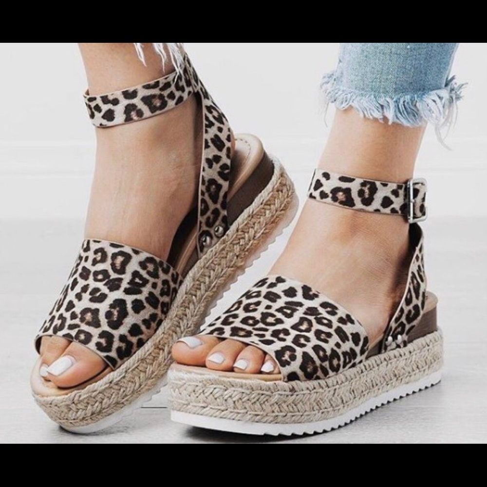 Platform Cheetah Print Sandals